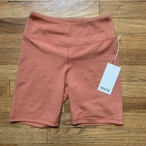 NWT MATE the label Biker Short in Rose (S)